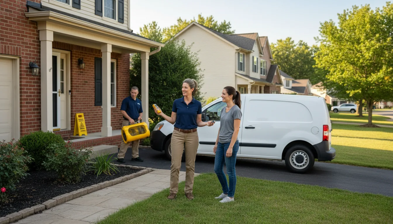 Water restoration image for Dehumidification And Cleanup Services in Paris, MI